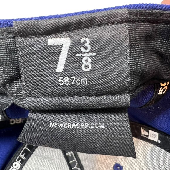 Los Angeles Dodgers 7 3/8 Fitted Baseball Hat Cap On Field New Era 59Fifty MLB - Picture 8 of 12